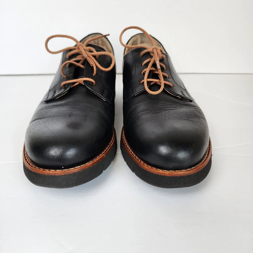 Samuel Hubbard Leather Oxford Formal Lace-Up Shoes Black Men's 7.5